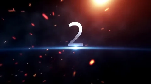 Countdown animation from 1 to 10 with ex... | Stock Video | Pond5