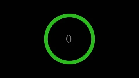 Countdown animation from 10 to 0 seconds. Circle countdown timer. Simple co.. 스톡 동영상 337387888