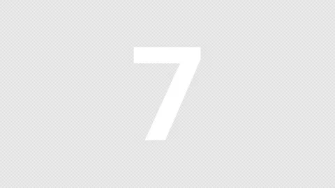 Countdown animation from 10 to 1. Spinning white numbers Stock Footage 141220665