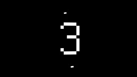 Countdown animation five to one 库存影片 292666055