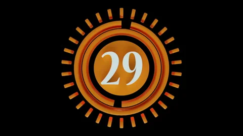 Countdown Animation Stock Footage 37493166
