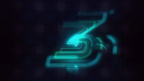 Countdown Animation with Futuristic Theme Stock Footage 272229426
