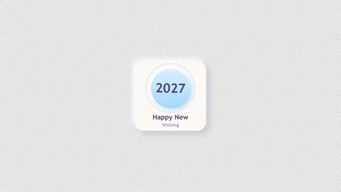Countdown Animation Interface Template for New Year Holiday Celebration Stockbeeldmateriaal 348546662