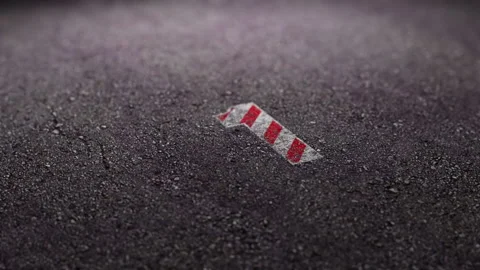 Countdown animation on the surface of the race track asphalt Video stock 170863261