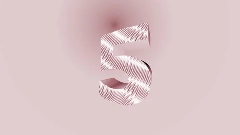 Countdown animation.5 to 1 text on gradient background. Stock Footage 293485933