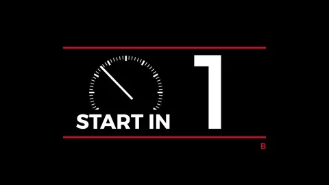 Countdown for Black friday. Animated illustration with text, numbers and cloc Stock Footage 252794313