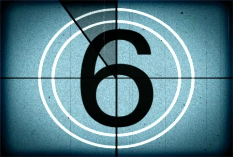 Countdown Blue Video stock 398857