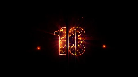 Countdown Broadcast Stockbeeldmateriaal 88422709