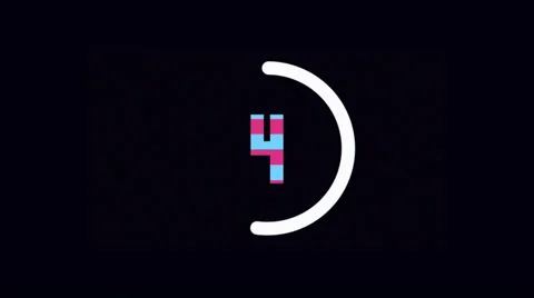 Countdown Cartoon HD Stock Footage 38054005