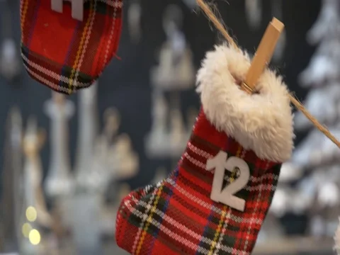 Countdown to Christmas Advent Calendar. 库存影片 80232707