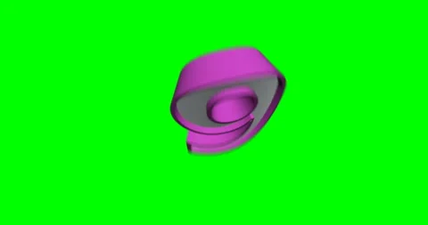 Countdown Clock from 10 to 0 - 3d animation effect - green screen Stock Footage 158283539