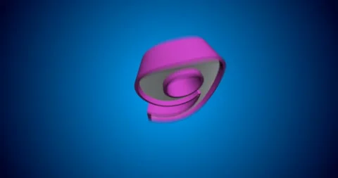 Countdown Clock from 10 to 0 - 3d animation effect - blue background Stock Footage 158284824