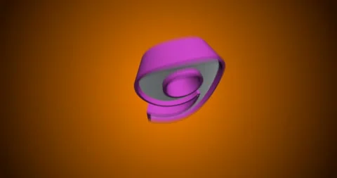 Countdown Clock from 10 to 0 - 3d animation effect - orange background Stock Footage 158285102