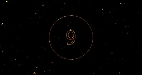 Countdown Clock from 10 to 0 Stock Footage 276504054