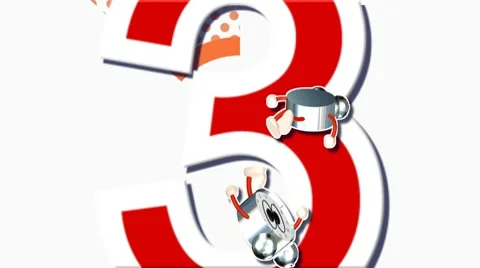 CountDown Clock 10A1 HD Stock Footage