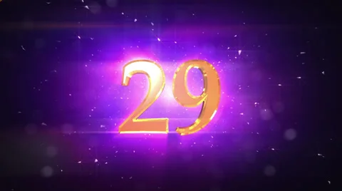 Countdown Clock 30 seconds Stock Footage 38436236