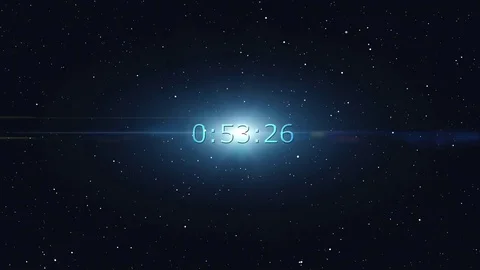 Countdown clock counting down from ten seconds to zero. Stock Footage