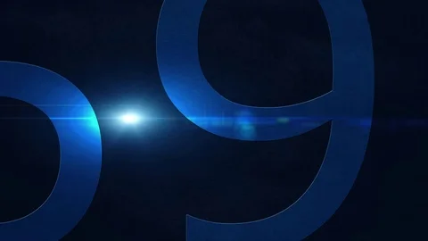 Countdown clock counting down from ten seconds to zero. Video stock 73053507