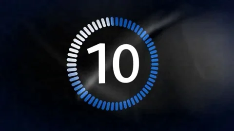 Countdown Clock Stock Footage 98247007