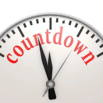 Countdown clock Stock Illustration