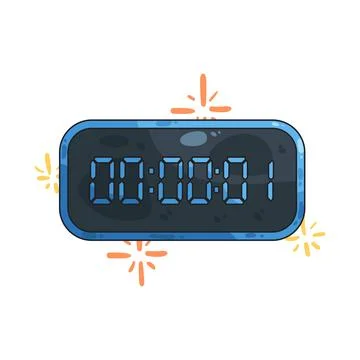 Countdown clock illustration Illustrazione stock