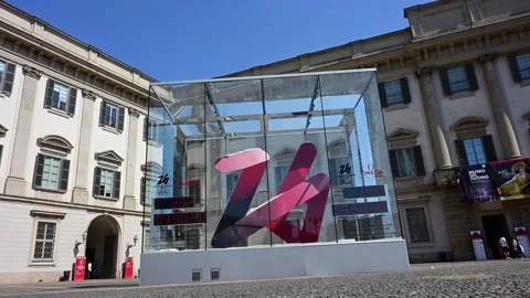 Countdown clock of the Olympic Winter Games Milano Cortina 2026. 스톡 동영상 311585993