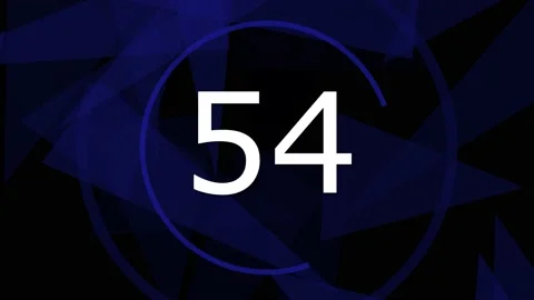 Countdown clock red triangle blue Stock Footage 170441709