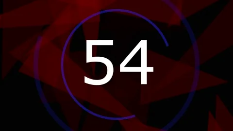 Countdown clock red triangles Stock Footage 170441718