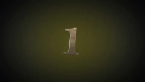 Countdown Colorful 3D numbers countdown 1-3 Stock Footage 89207854