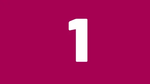 Countdown colourfull Stock Footage 247444736