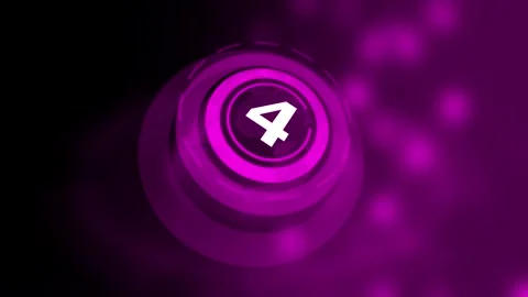 Countdown concept. A high tech futuristic countdown animation. Stock Footage 293485805
