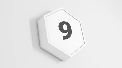 Countdown. Countdown 10 seconds. Stock Footage 200819080