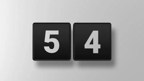 Countdown. Countdown 60 seconds. Countdown minute. Stock Footage 169611342