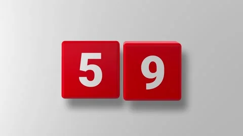 Countdown. Countdown 60 seconds Stock Footage 169611252