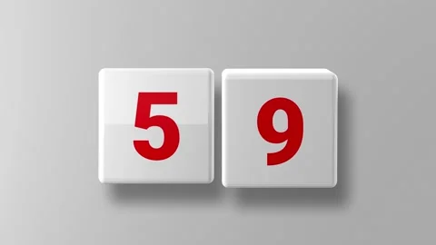 Countdown. Countdown 60 seconds. Stock Footage 169611356