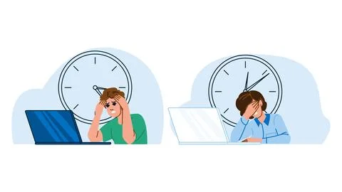 Countdown deadline clock vector Stock Illustration