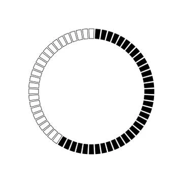 Countdown digital timer Illustrazione stock