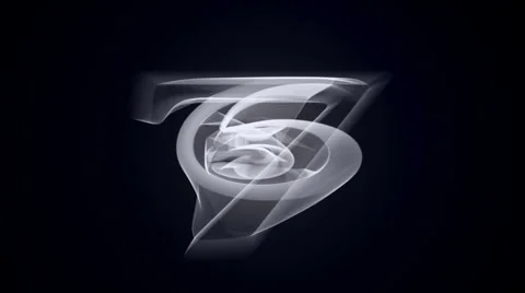 Countdown ethereal ghostly numbers Stock Footage 3363968