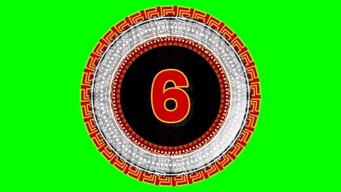 Countdown to the event starting at 10 with circular design Stock Footage 335004390