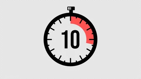 Countdown of exact 15 seconds graphic animation. Alpha channel Stock Footage 303223515