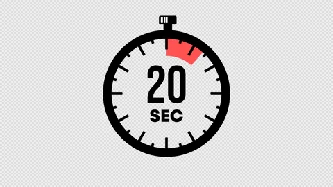 Countdown of exact 25 seconds graphic an... | Stock Video | Pond5