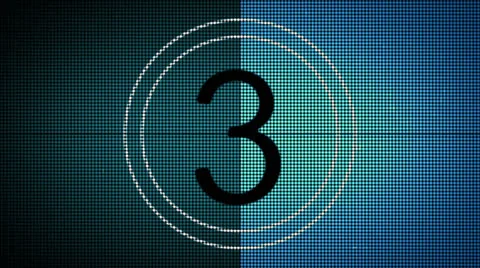 Countdown Film Leader 3 Stock-Footage 24159770