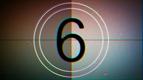 Countdown Film Leader 4 Stock Footage