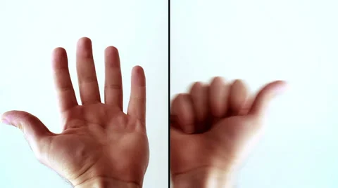 Countdown with fingers Stock Footage 33738736