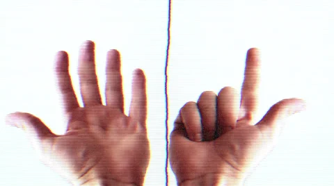 Countdown with fingers Stock Footage 33739159