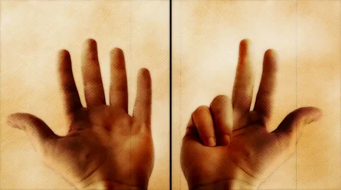 Countdown with fingers Stock Footage 33739461