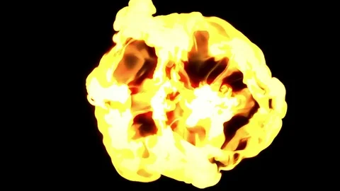 Countdown fire burning numbers 10 Sec. Stock Footage 84066946