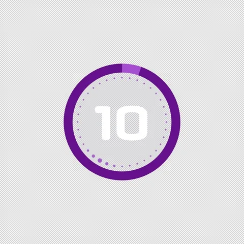 Countdown Fitness Timer 10s Stock Footage 305931119