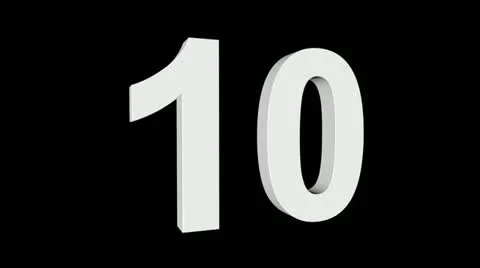 Countdown flying into camera 스톡 동영상 11264561