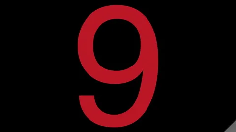 Countdown Stock Footage 930606